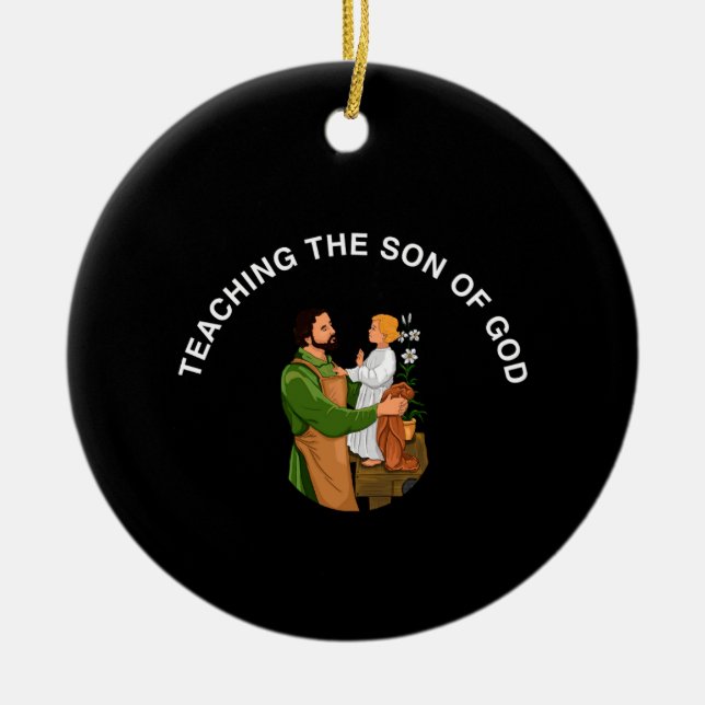 TEACHING THE SON OF GOD KERAMIK ORNAMENT (Vorne)