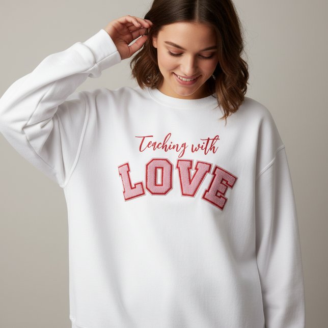 Teaching with Love Sweatshirt (Von Creator hochgeladen)