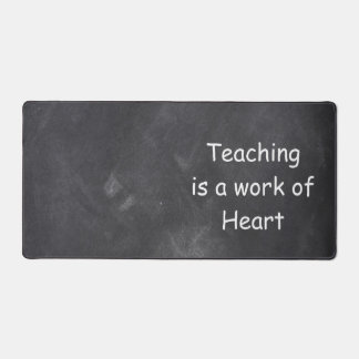 Teaching Work Heart Chalkboard Class Decoration Schreibtischunterlage