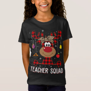 Teachsquad Christmas Funny Reindeer Lehrerin Xma T-Shirt