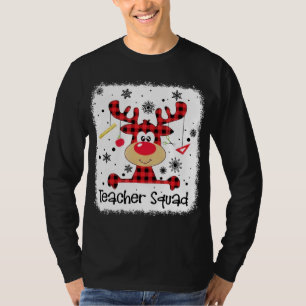 Teachsquad Niedlich Red Kariert Rentier Snow Lover T-Shirt