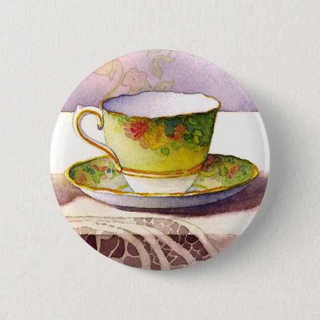Teacup 0001 auf Spitze-Knopf Button (Vorderseite)