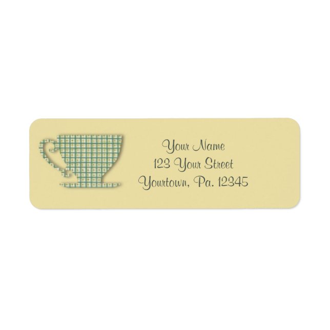 Teacup Address Label (Vorne)