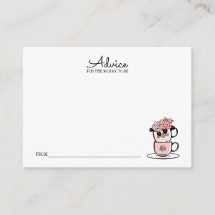 Teacup & Blume Babyduschenempfehlung für Mama Begleitkarte
