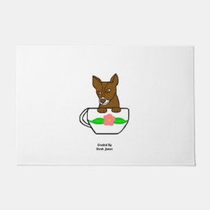 Teacup Chihuahua Door Mat Fußmatte
