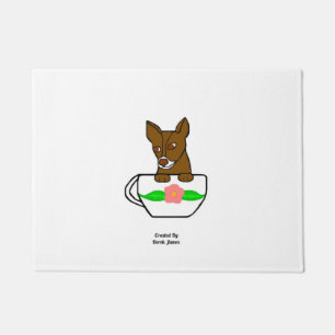 Teacup Chihuahua Door Mat Fußmatte