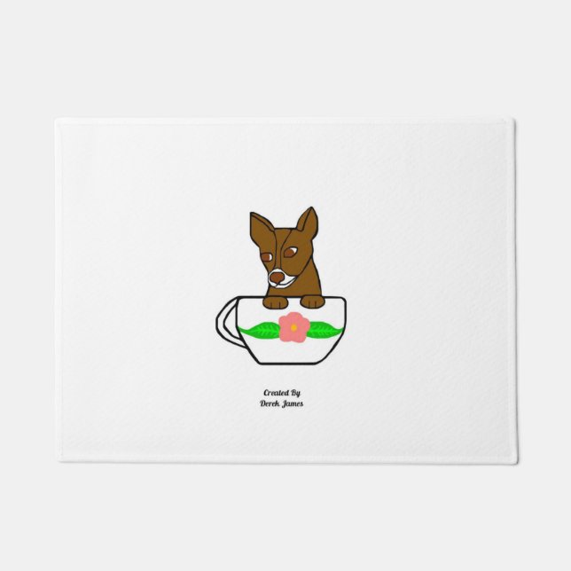 Teacup Chihuahua Doormat Fußmatte (Vorderseite)