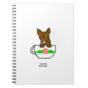Teacup Chihuahua Spiral Foto Notebook Notizblock