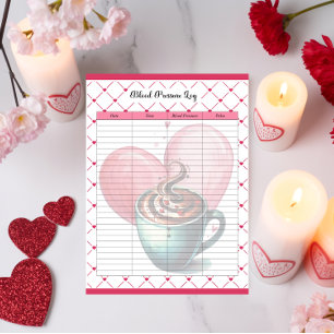 Teacup Cuties_ Blutdruck-Logbuch Notizblock