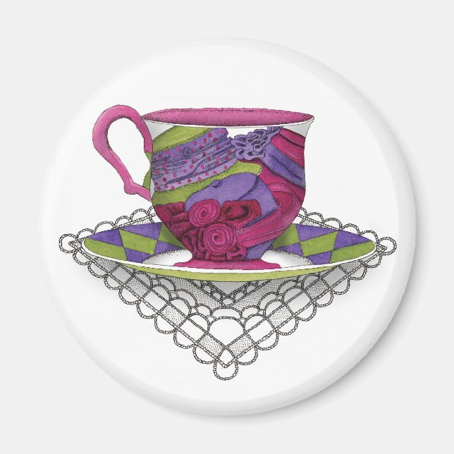 Teacup Hats Magnet (Vorne)
