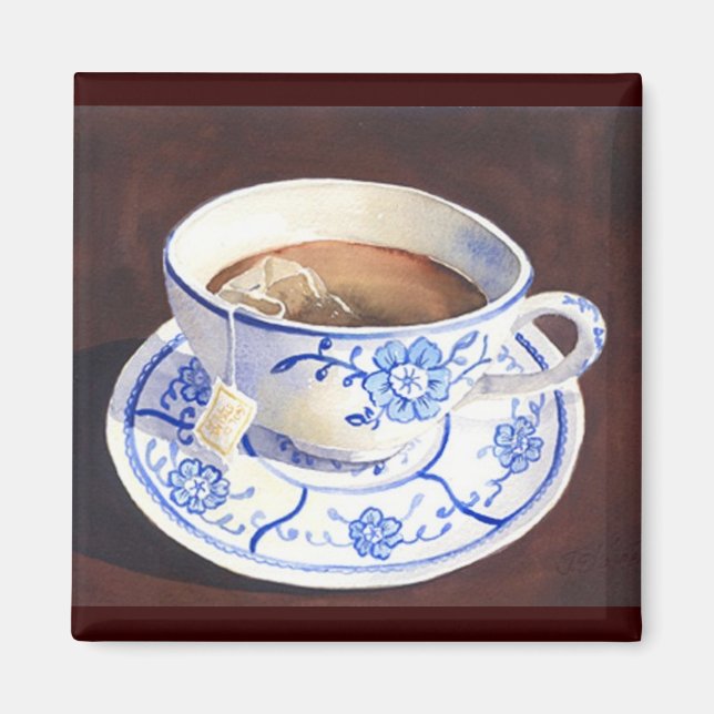 Teacup mit Teabag Magnet (Vorne)
