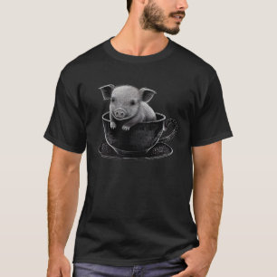 Teacup-Schwein Tier Wildtiere Teacup-Schweine 1 T-Shirt
