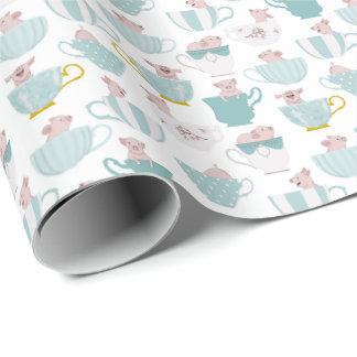 Teacup Schweine Geschenkpapier