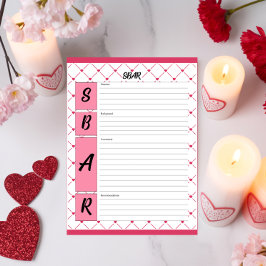 Teacup-Süssen _ Pflege-SBAR-Blatt Notizblock