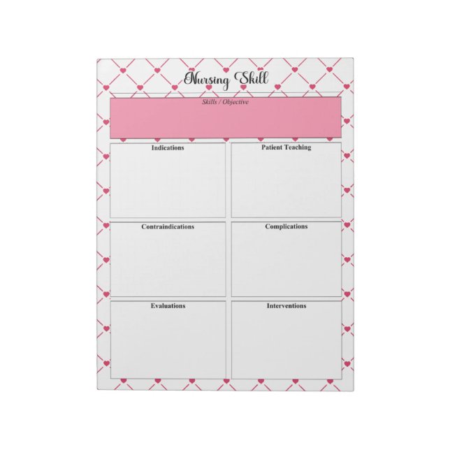 Teacup-Süssen _ Pflegefähigkeiten Notizblock (Rotiert)