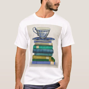 Teacup und Bücher 2 T-Shirt