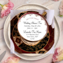Teacup und Saucer Bridal Dusche Einladung