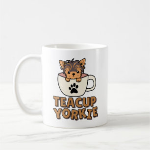 Teacup Yorkie Welpe Kaffeetasse