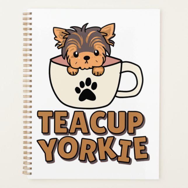Teacup Yorkie Welpe  Planer (Vorderseite)