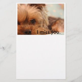 Teacup-Yorkshire-Welpen-Briefpapier Briefpapier