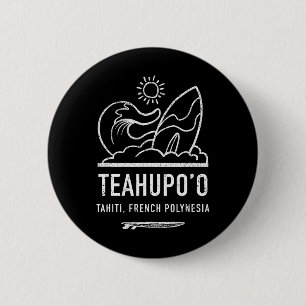 Teahupoo-Shirt Französisch-Polynesien T-Shirt Tahi Button
