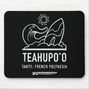 Teahupoo-Shirt Französisch-Polynesien T-Shirt Tahi Mousepad