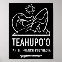 Teahupoo-Shirt Französisch-Polynesien T-Shirt Tahi