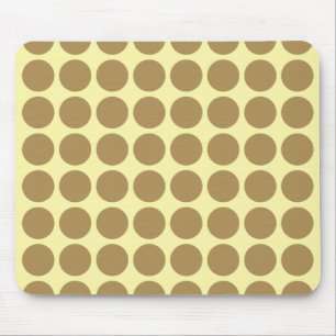Teak Cream Neutral Dots Mousepad