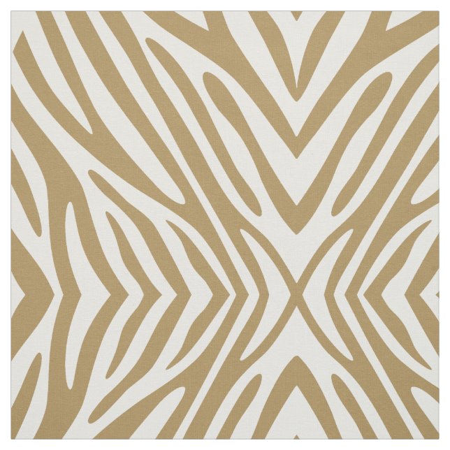 Teak Neutral Zebra Stoff (Muster)