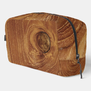 Teak rustikale Holzmaserung Braun Natur Muster Fot Waschbeutel