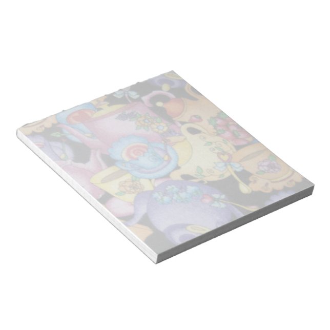 Teakups und Teapots Notizblock (angewinkelt)