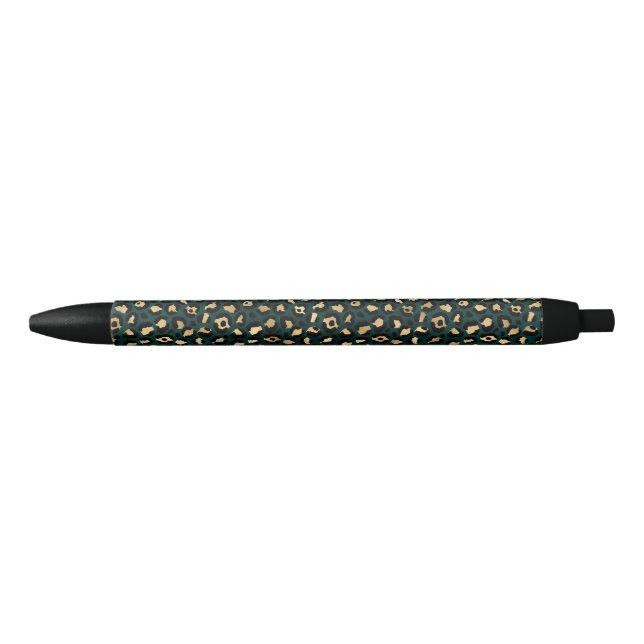 Teal and Gold Leopard Series Design 1 Kugelschreiber (Vorderseite)