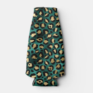 Teal and Gold Leopard Series Design 3 Flaschenkühler