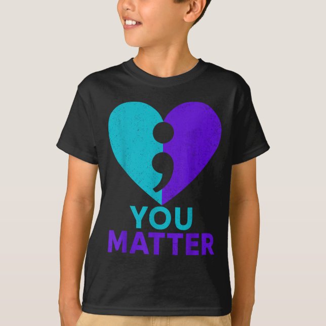 Teal And Purple Suicide Awareness Shirt You Semico (Vorderseite)