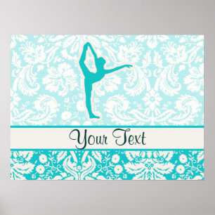 Teal Ballet Poster