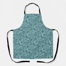 Teal Botanisches Erbe Floral