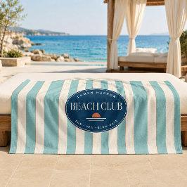 Teal Cabana Stripe Resort Strandtuch