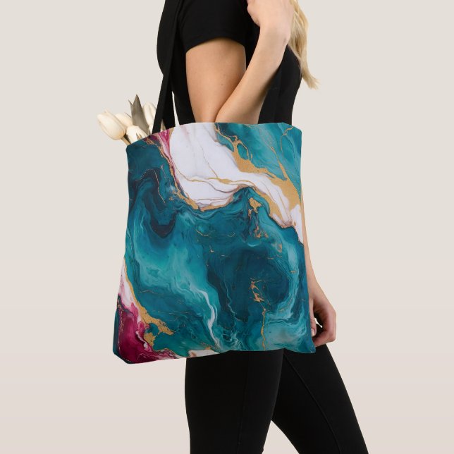 Teal & Crimson Marble Elegance (Von Nahem)