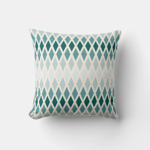 Teal Diamant Ombre Kissen