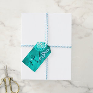 Teal Disco-Kugel und High Heels Süße 16 Geburtstag Geschenkanhänger