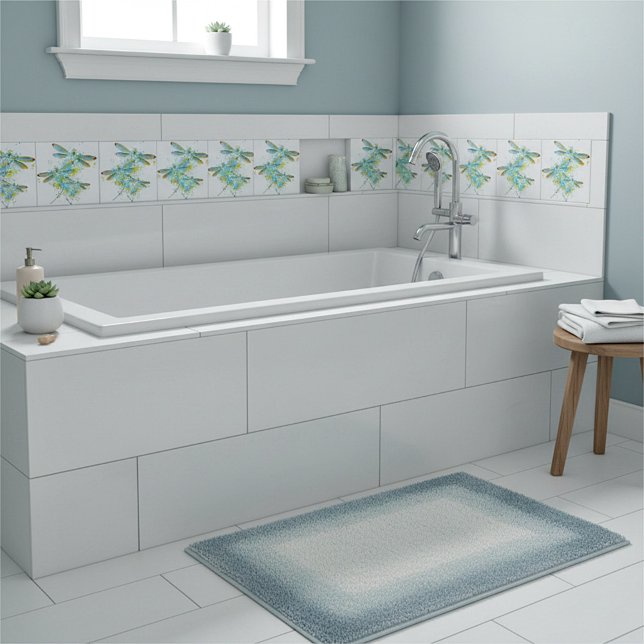 Teal Dragonfly splatter  Fliese (Von Creator hochgeladen)