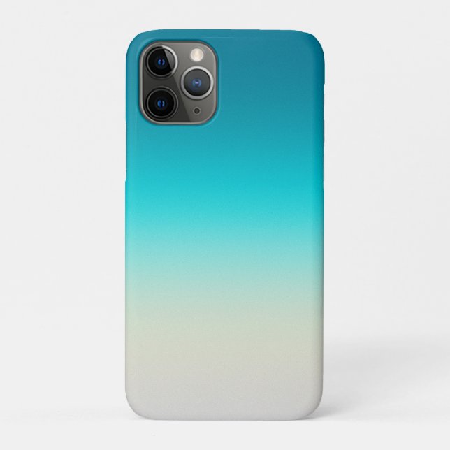 Teal Farbverlauf Modern Ombre Case-Mate iPhone Hülle (Rückseite)