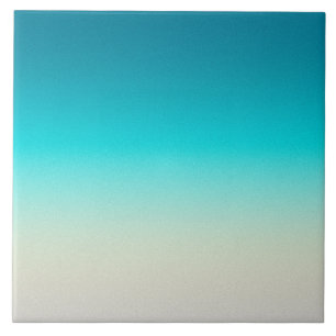 Teal Farbverlauf Modern Ombre Fliese