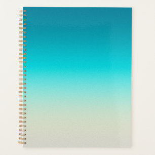 Teal Farbverlauf Modern Ombre Planer