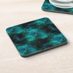 Teal Galaxy Series Design 1 Getränkeuntersetzer