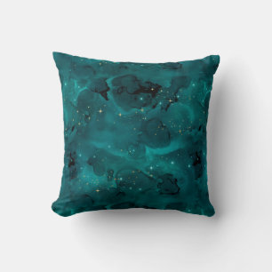 Teal Galaxy Series Design 2 Kissen