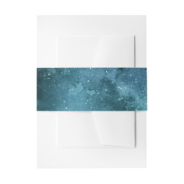 Teal Galaxy Series Design 7 Einladungsbanderole