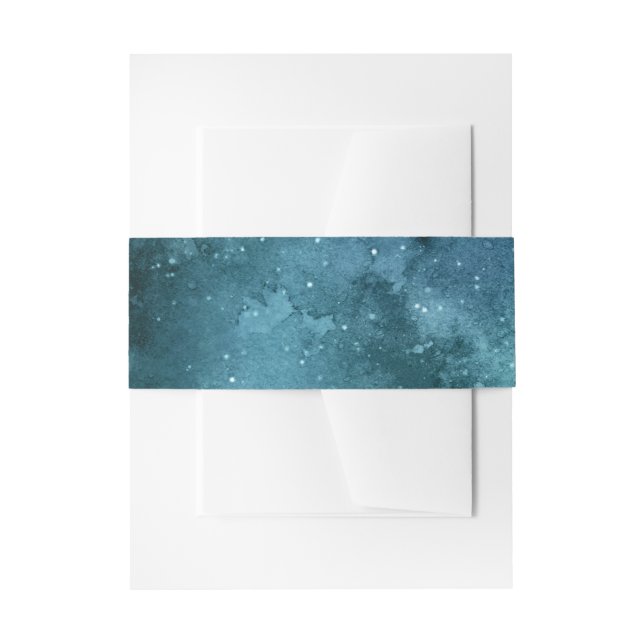 Teal Galaxy Series Design 7 Einladungsbanderole (Vorderseite Beispiel)