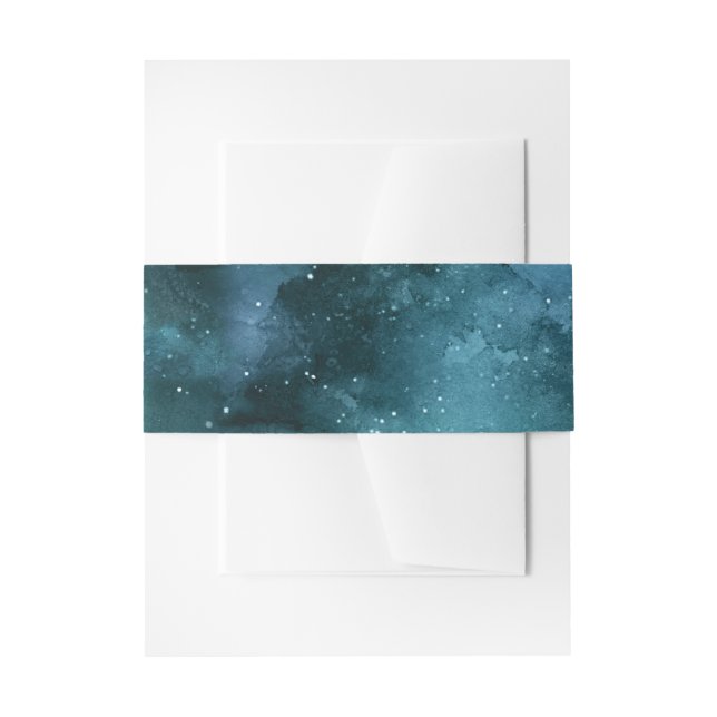 Teal Galaxy Series Design 7 Einladungsbanderole (Vorderseite Beispiel)