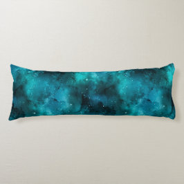 Teal Galaxy Series Design 7 Seitenschläferkissen